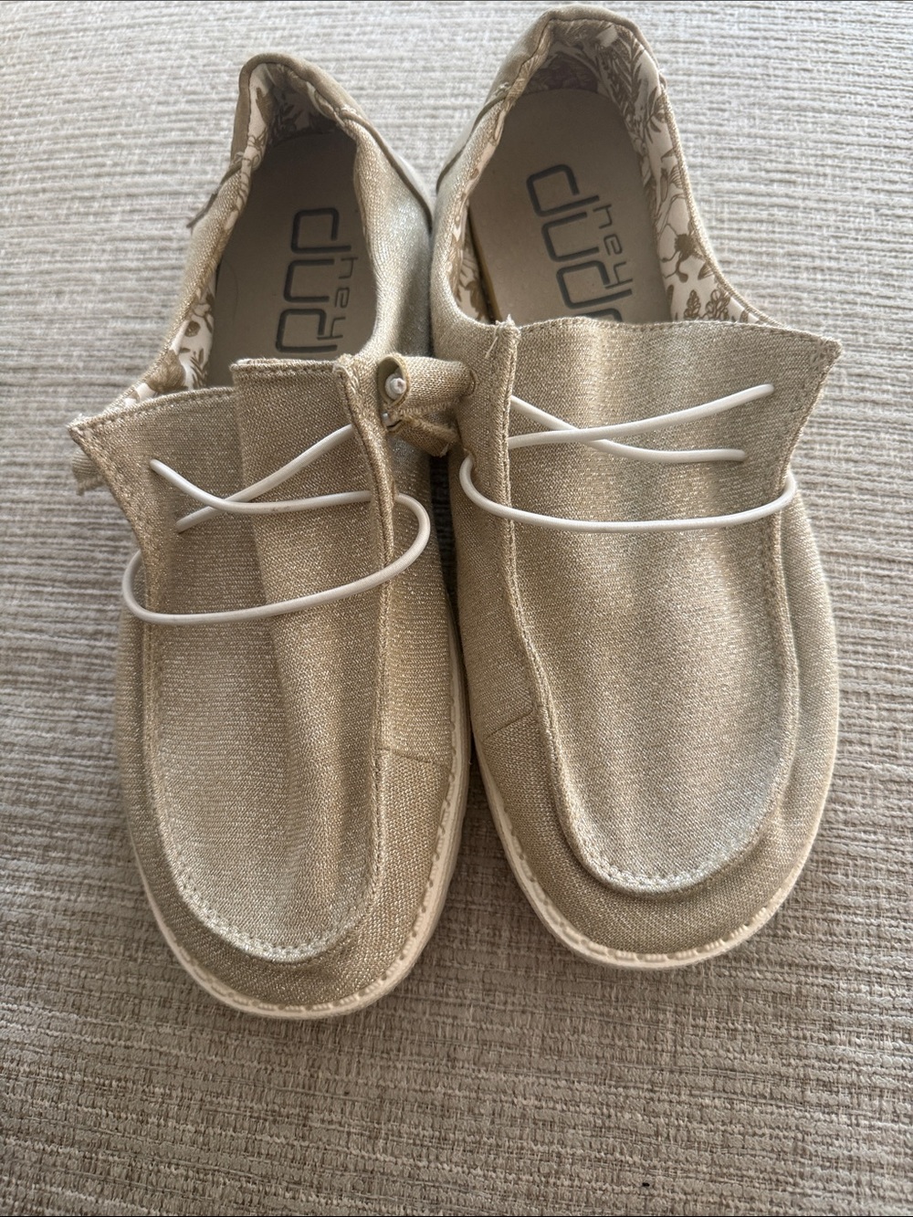 Hey Dude Wendy stretch sparking Paige  Moccasins size 9